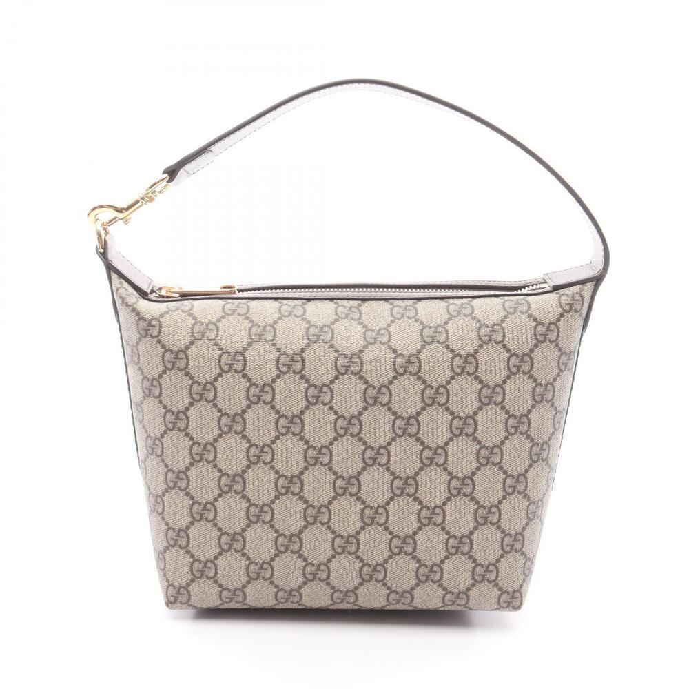 Gucci Ophidia GG Supreme Handbag Leather Canvas Beige Brown Multicolor